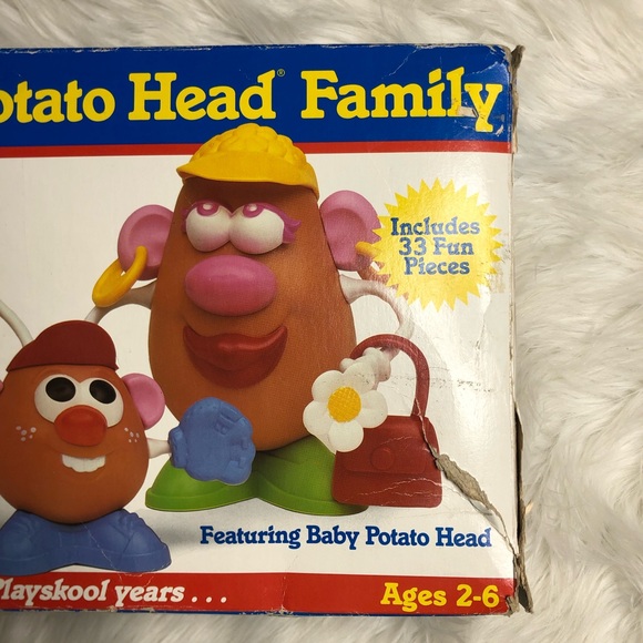 Mr. Potato Head Family Set Vintage Playskool 1986 Complete set with Box - Picture 2 of 12